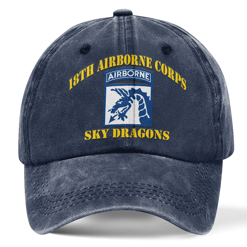 Personalizable 18th Airborne Division Washed Cap