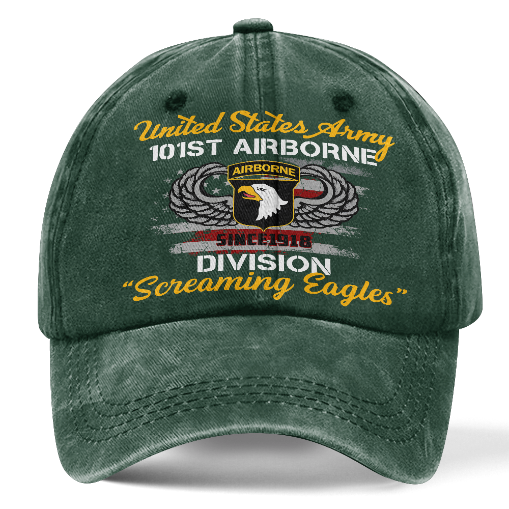 Airborne Screaming Eagles Washed Cap