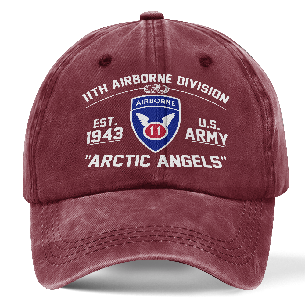 Personalizable 11th Airborne Division Washed Cap