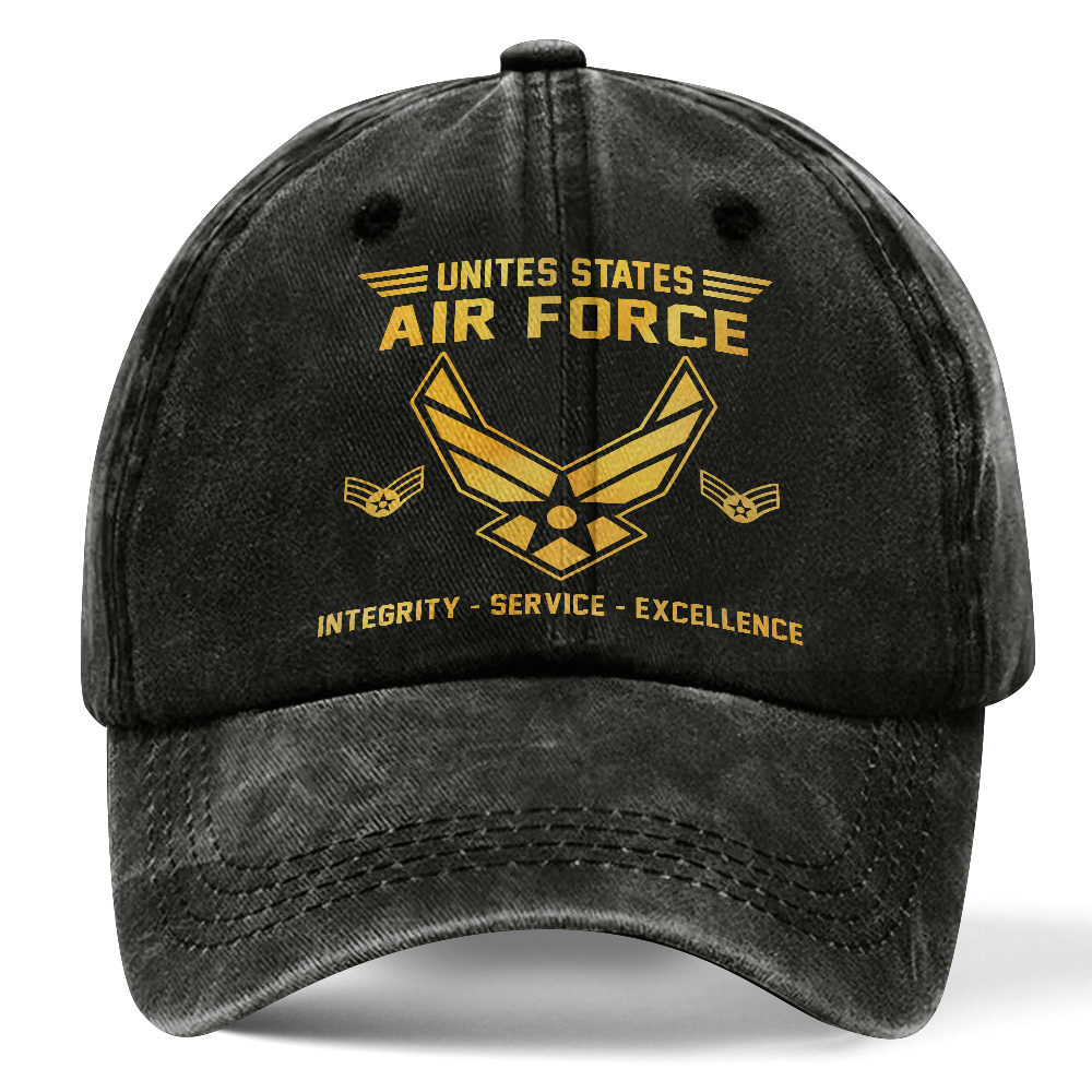 Personalizable Air Force Washed Cap