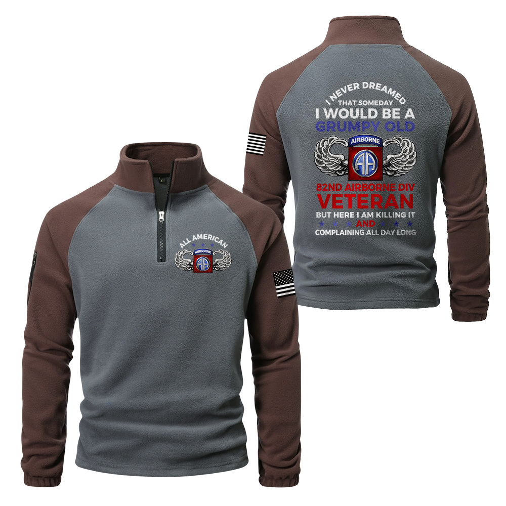 82nd Airborne Division Half-Zip Raglan Sweatshirt