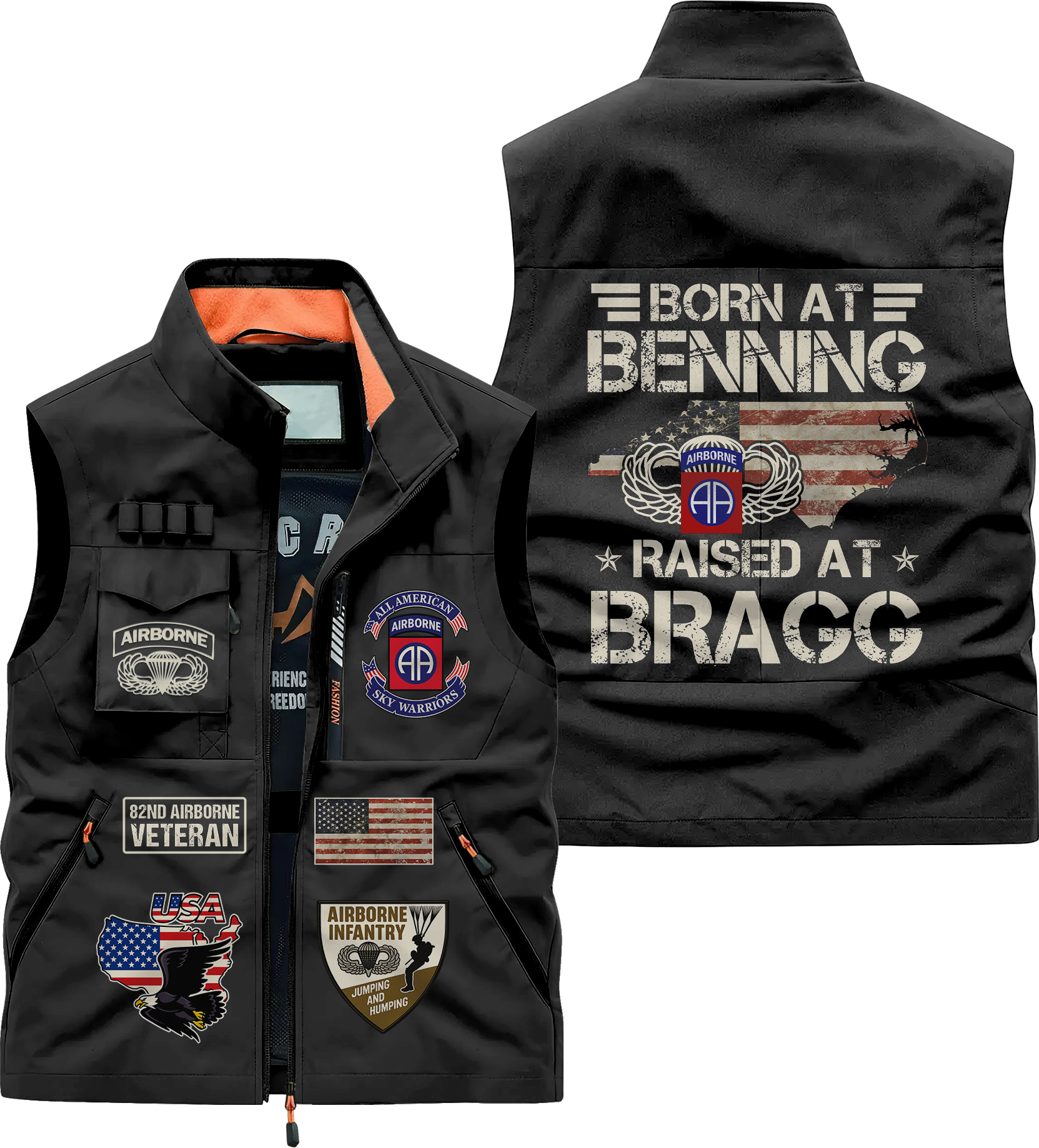 82nd Airborne Born At Benning Pocket Vest