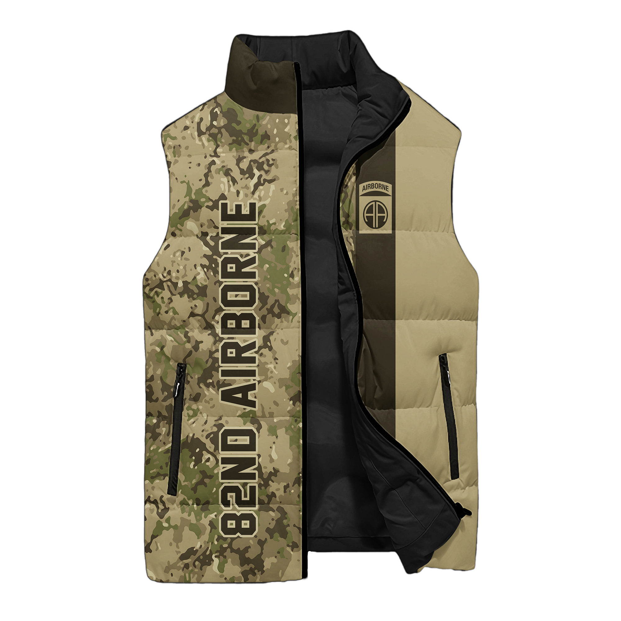 82nd Airborne Born At Benning Puffer Vest