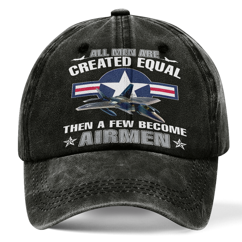 Personalizable Air Force All Men Are Created Equal Washed Cap
