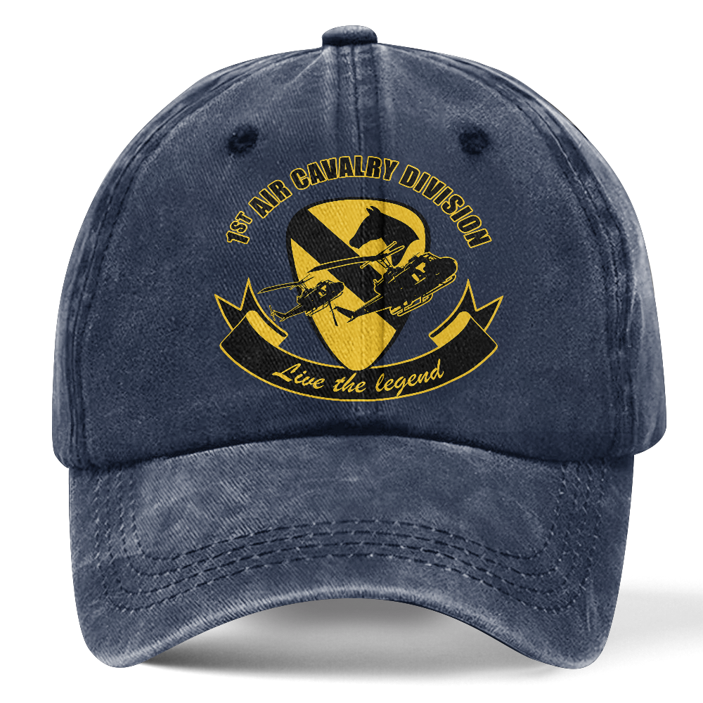 Personalizable Army 1st Cavalry Division Washed Cap