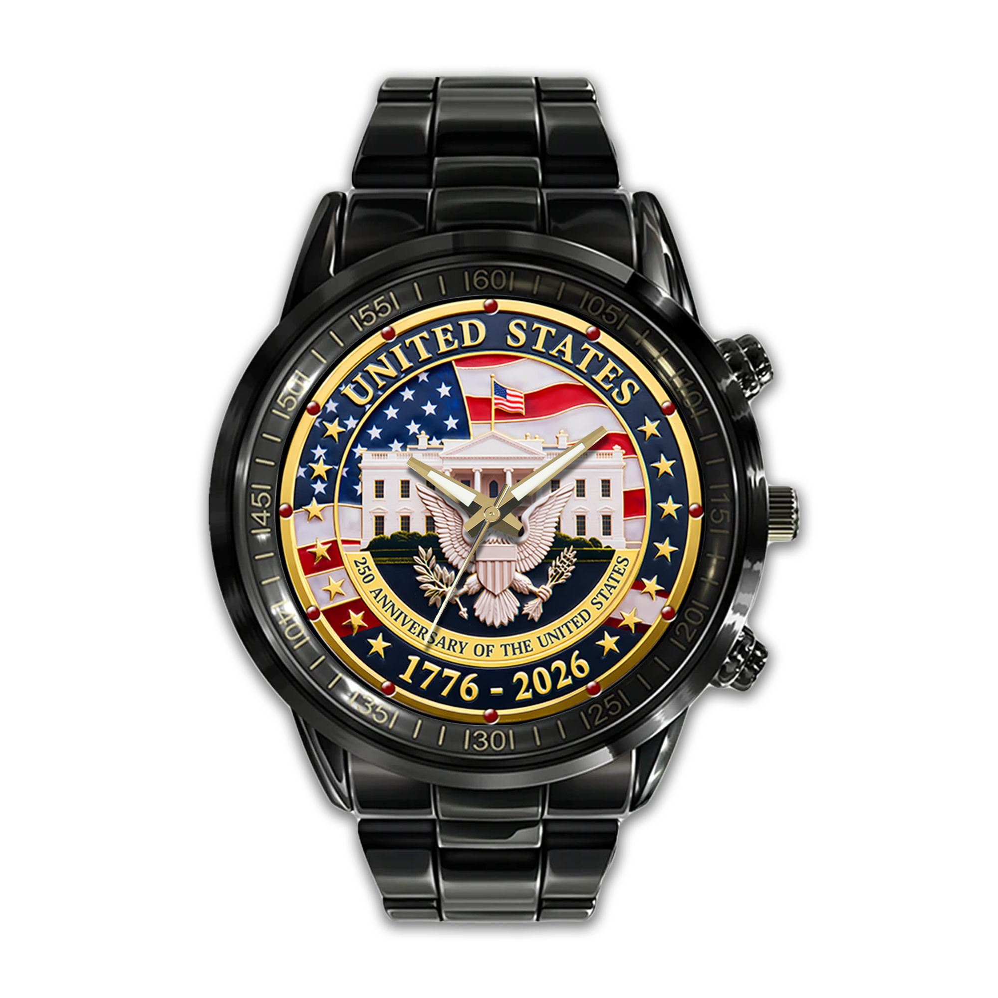 America 250 Years of Freedom Stainless Steel Watch