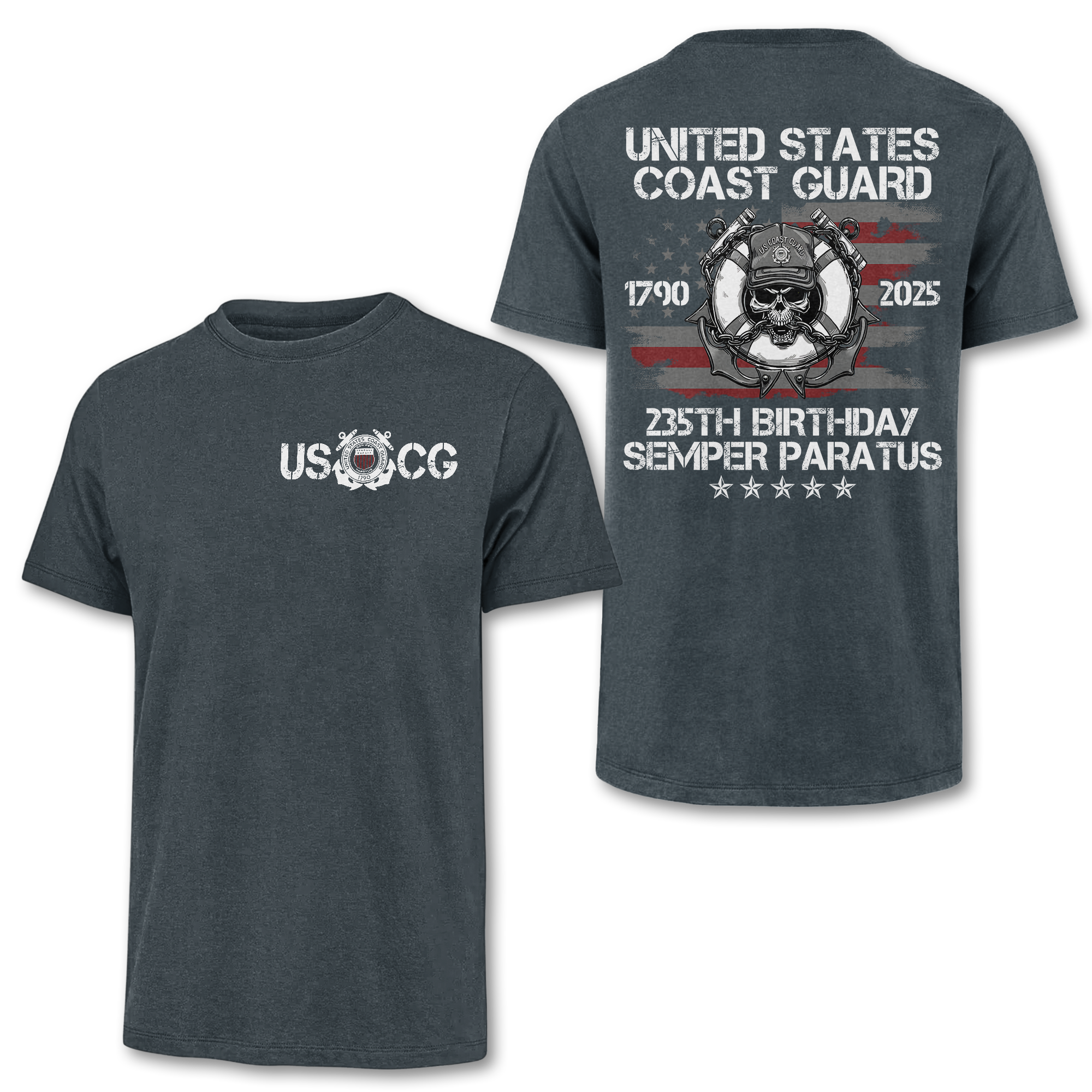 Coast Guard 235th Birthday Double Side Classic T-shirt