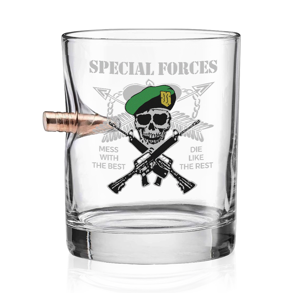 Special Forces Mess With The Best Bullet Whiskey Glass