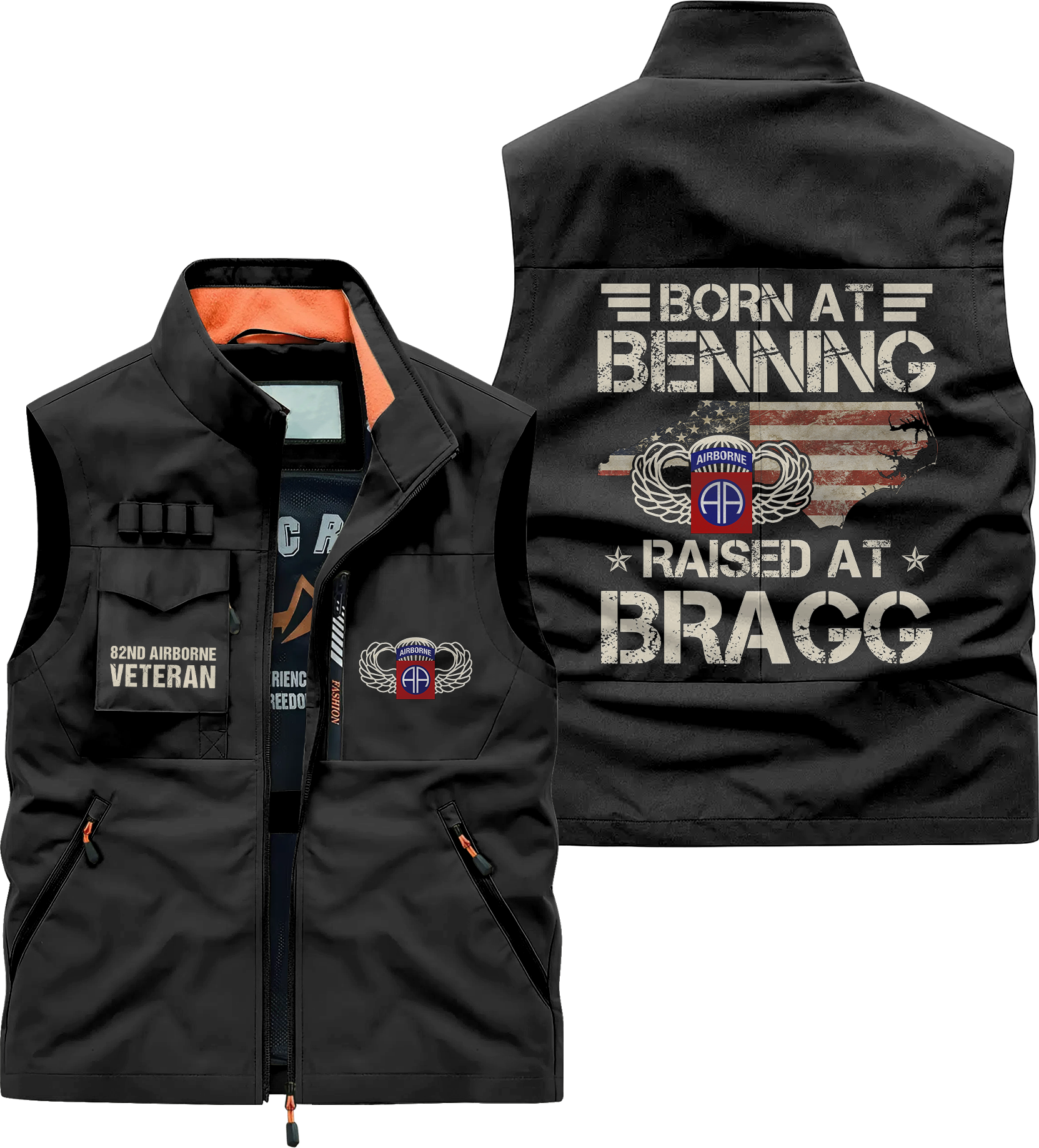 82nd Airborne Born At Benning Pocket Vest
