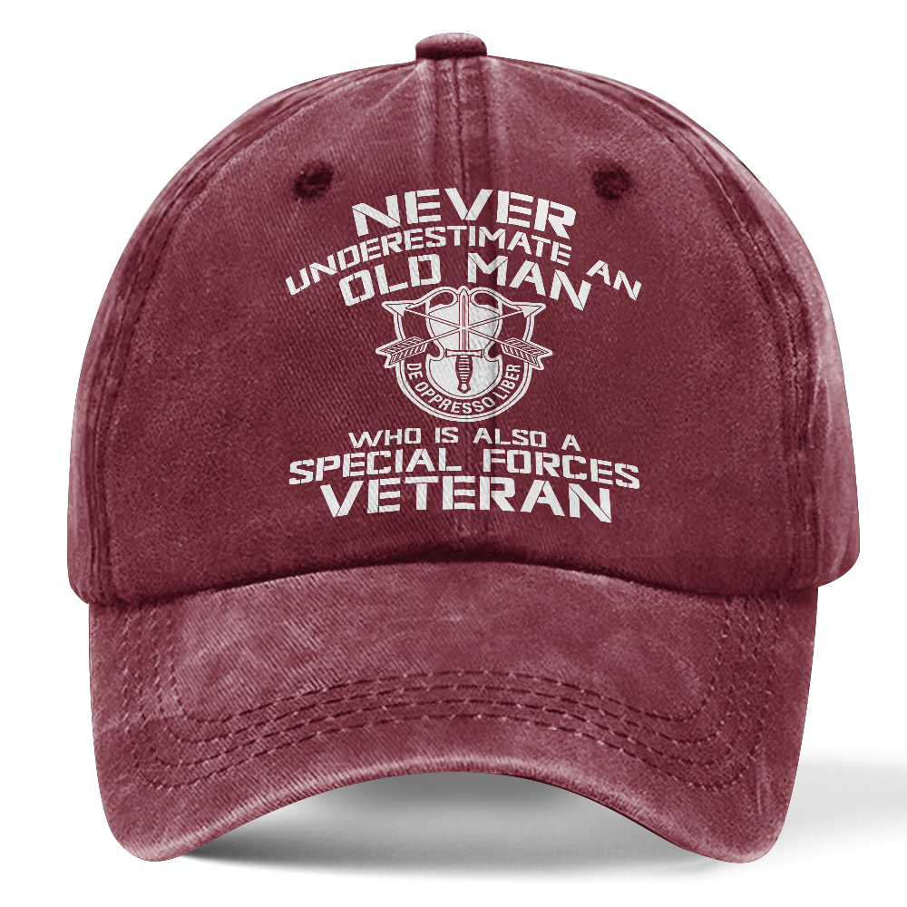 Personalizable Special Forces Washed Cap