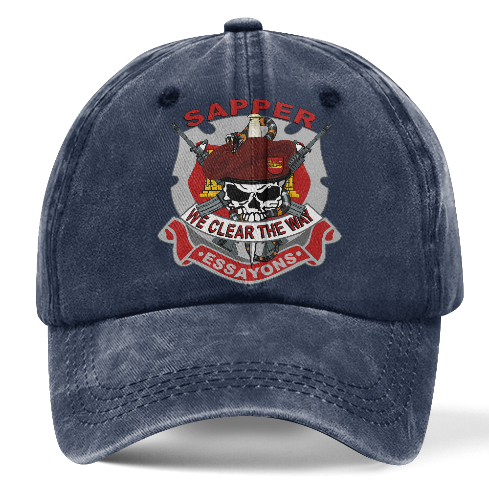 Personalizable Combat Engineer Washed Cap