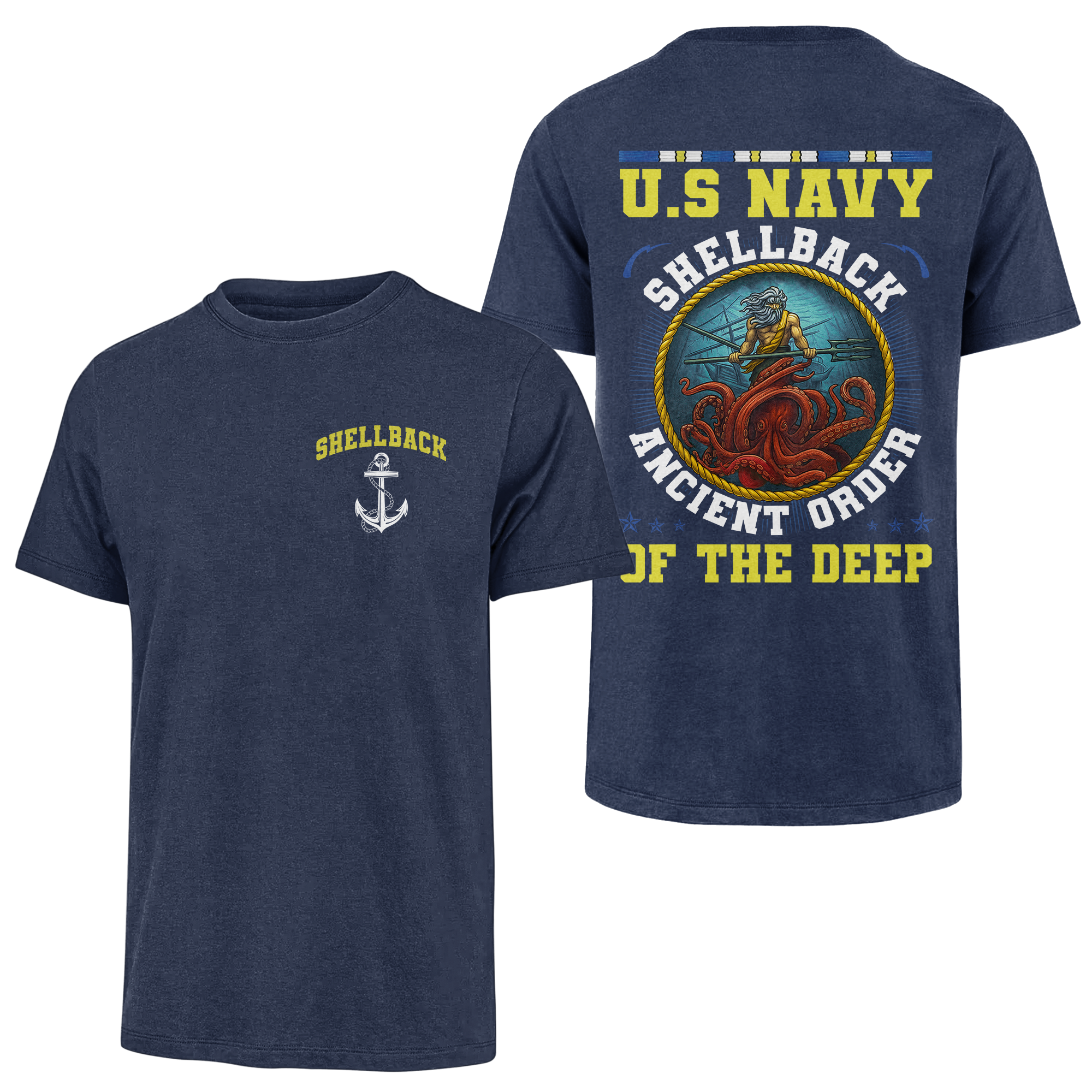 Shellback Ancient Order Of The Deep Double Side Classic T-shirt