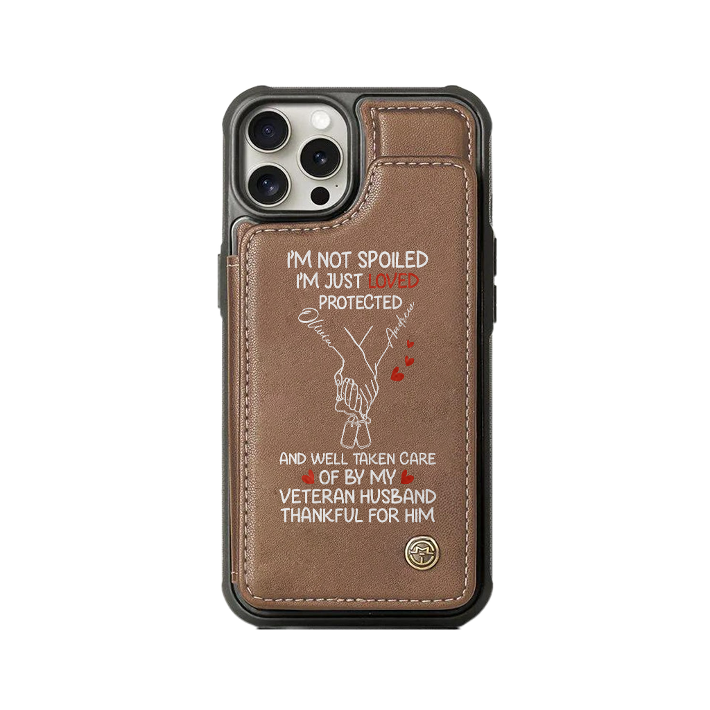 Personalizable Veteran's Wife Wallet Phone Case