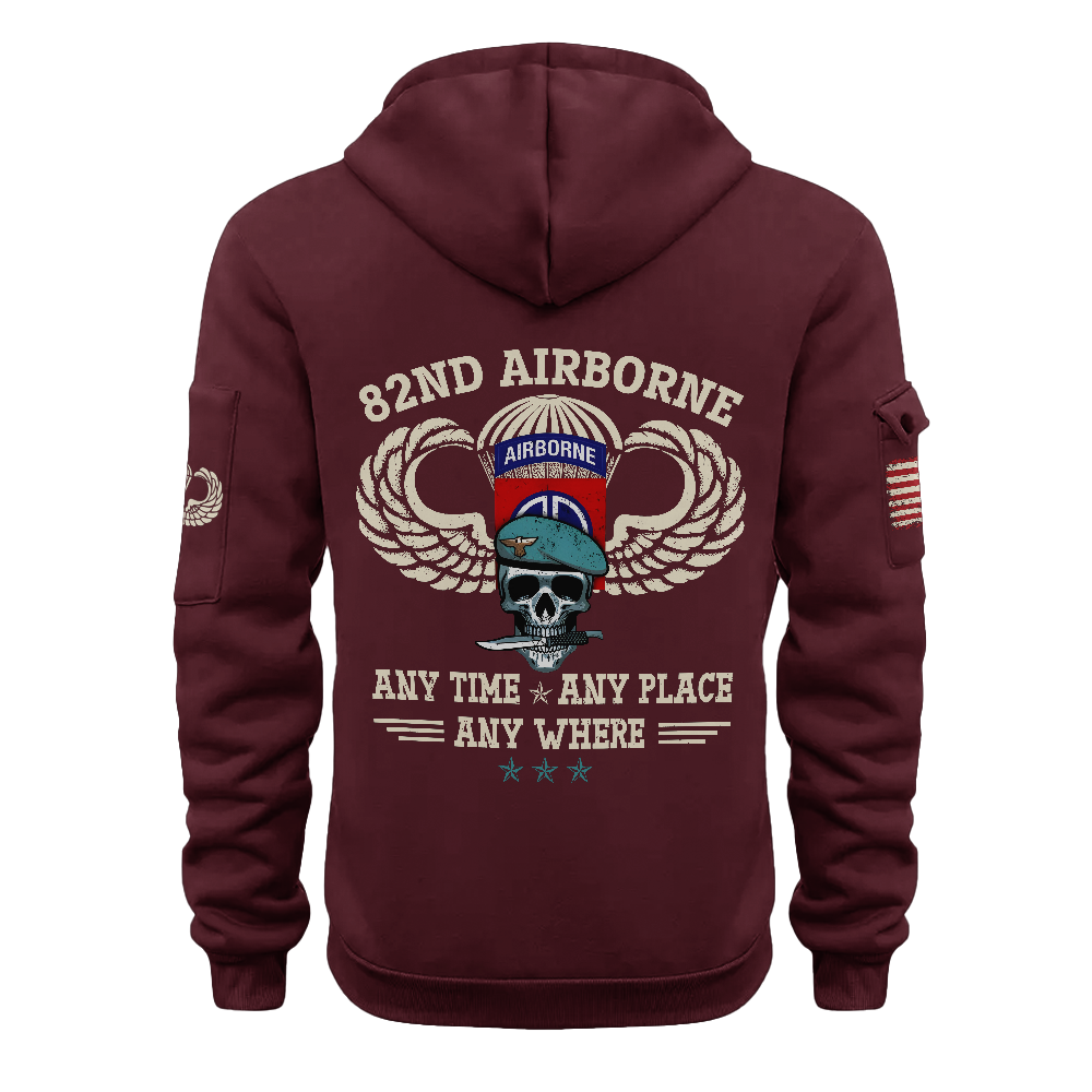 82nd Airborne Any Time Any Place Any Where Hoodie