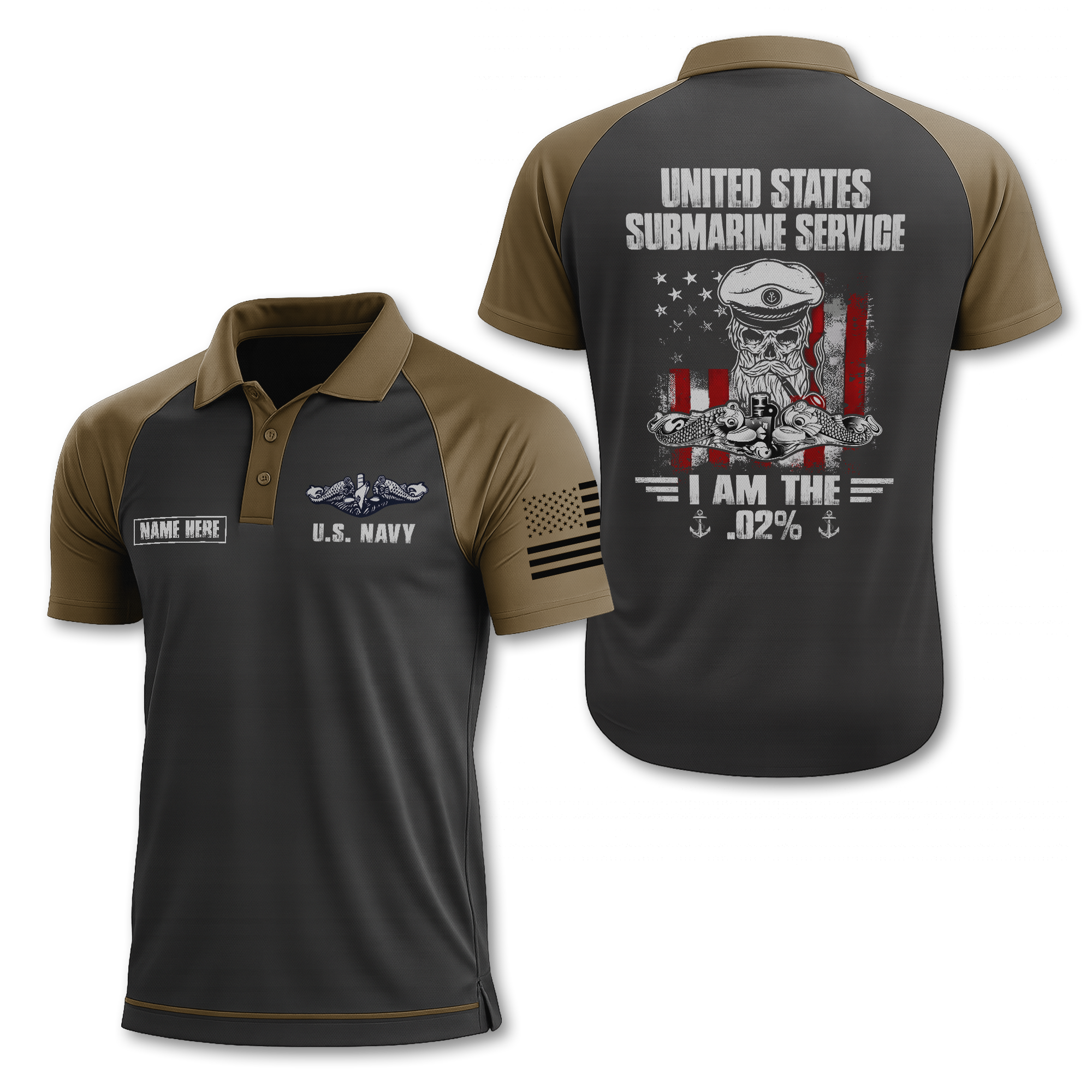 Navy Submarine Polo Shirt