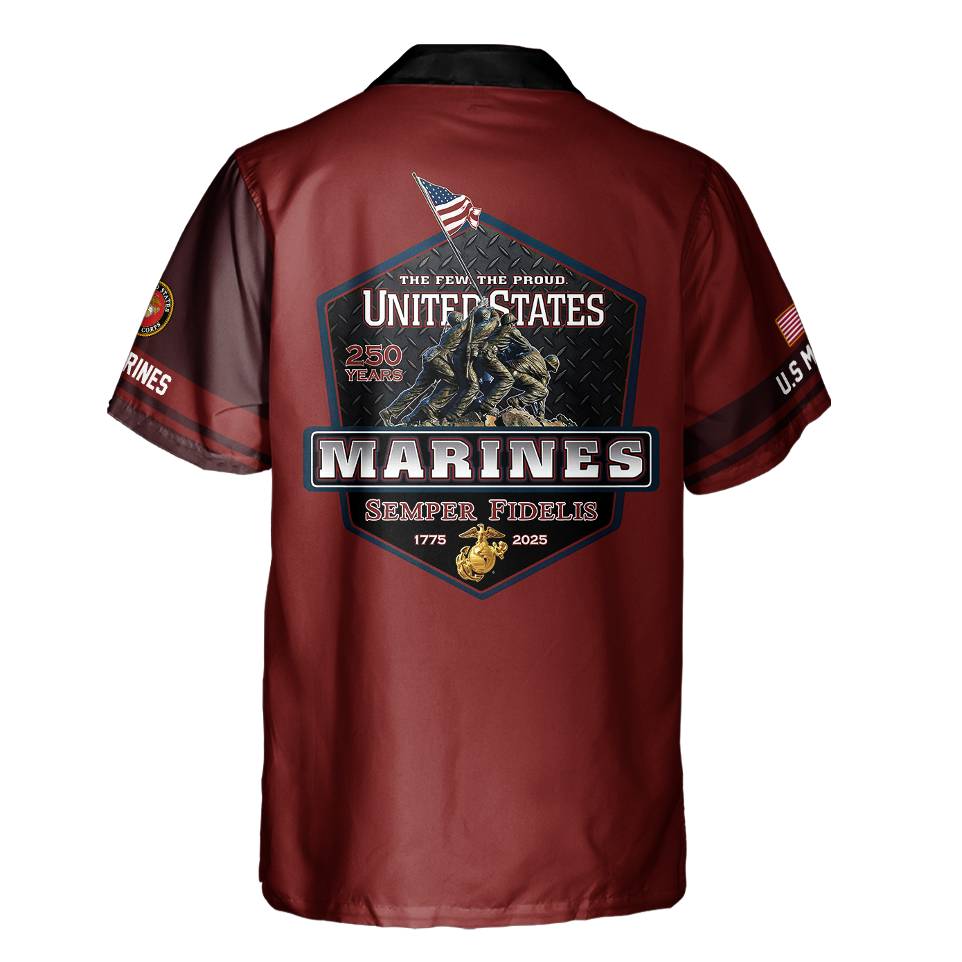 Navy 250th Anniversary Cuban Shirt