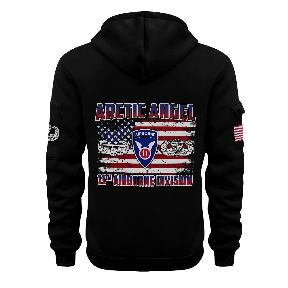 11th Airborne Division Quarter Zip Hoodie