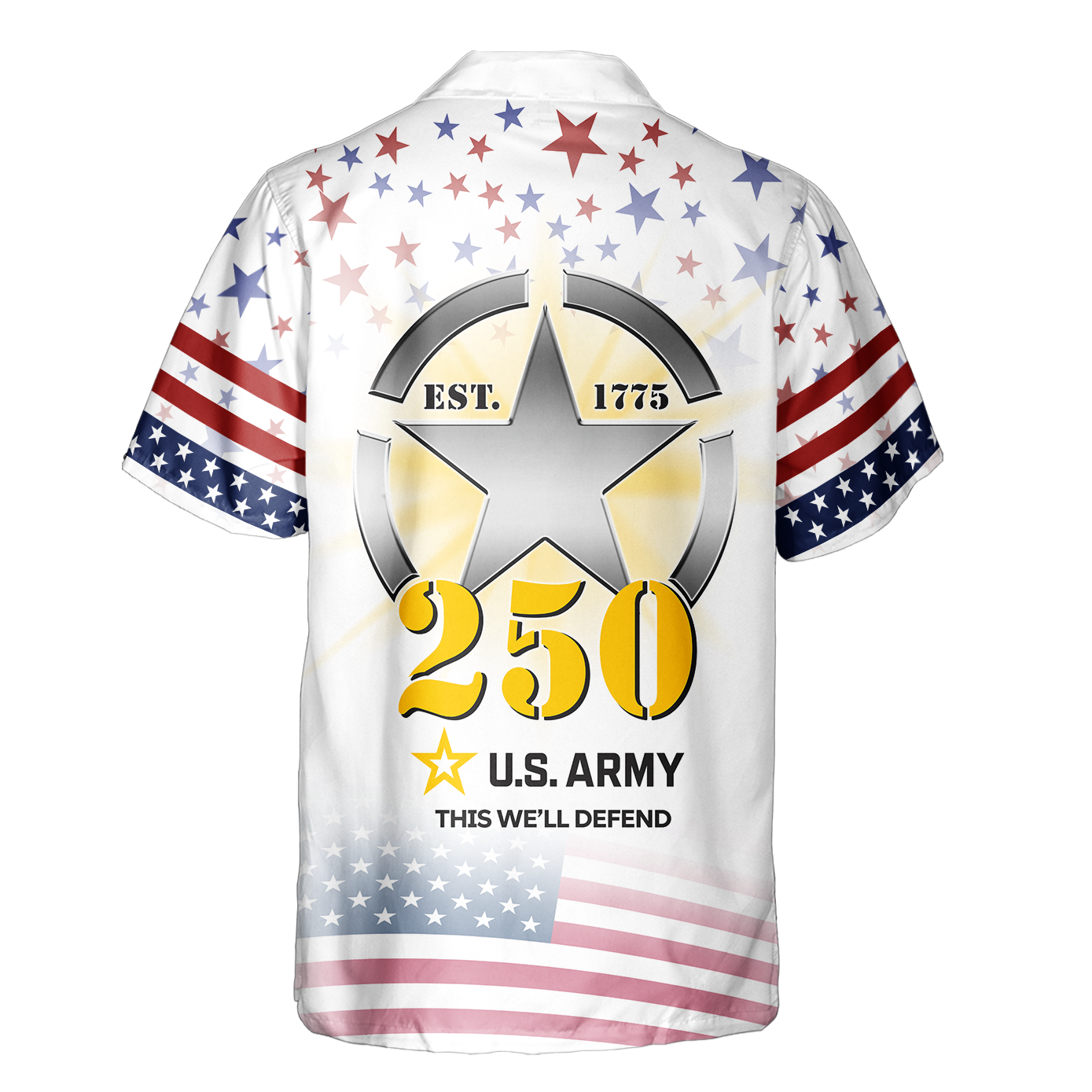 Army 250th Anniversary Cuban Shirt