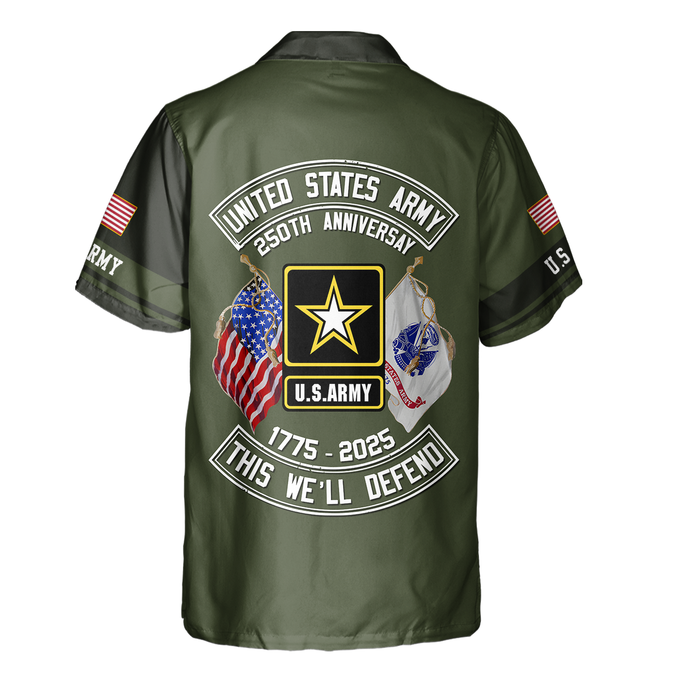 Army 250th Anniversary Cuban Shirt