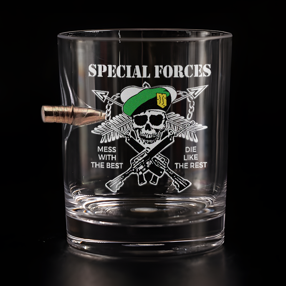 Special Forces Mess With The Best Bullet Whiskey Glass