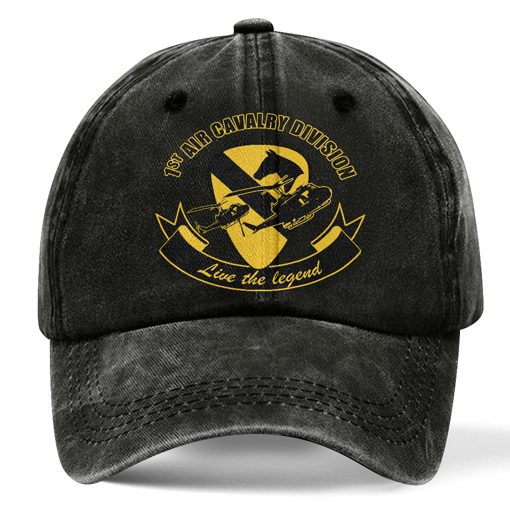 Personalizable Army 1st Cavalry Division Washed Cap