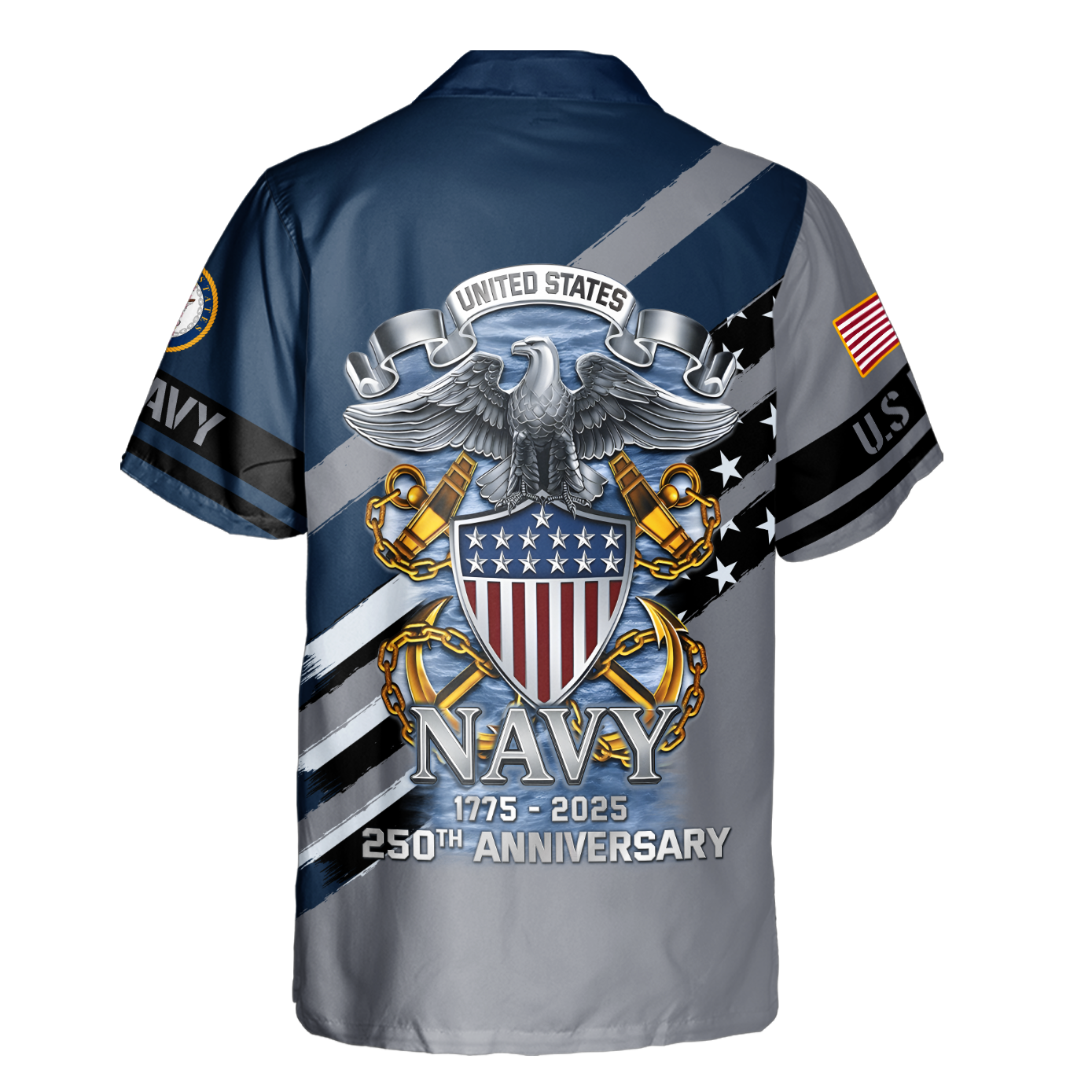 Navy 250th Anniversary Cuban Shirt