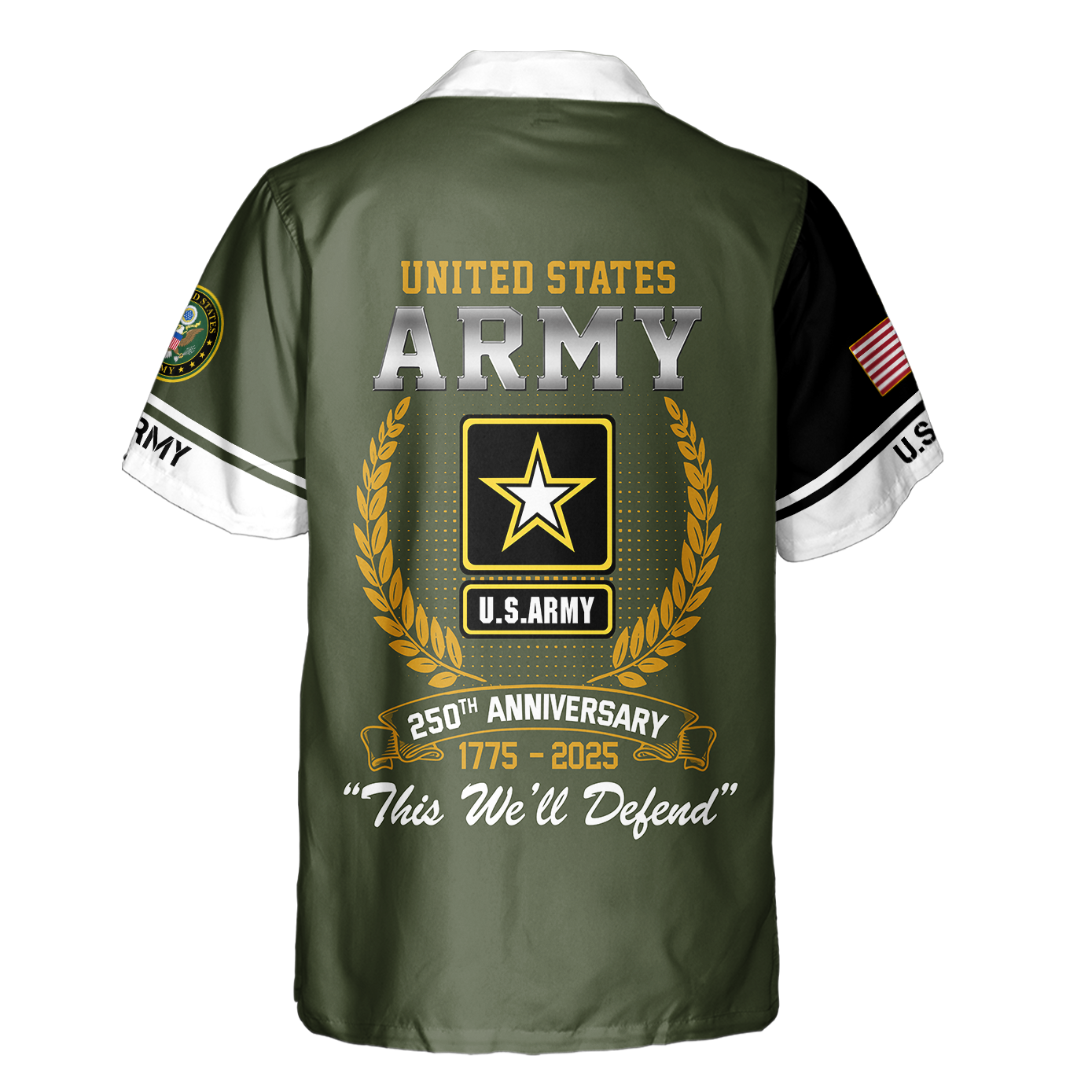 Army 250th Anniversary Cuban Shirt