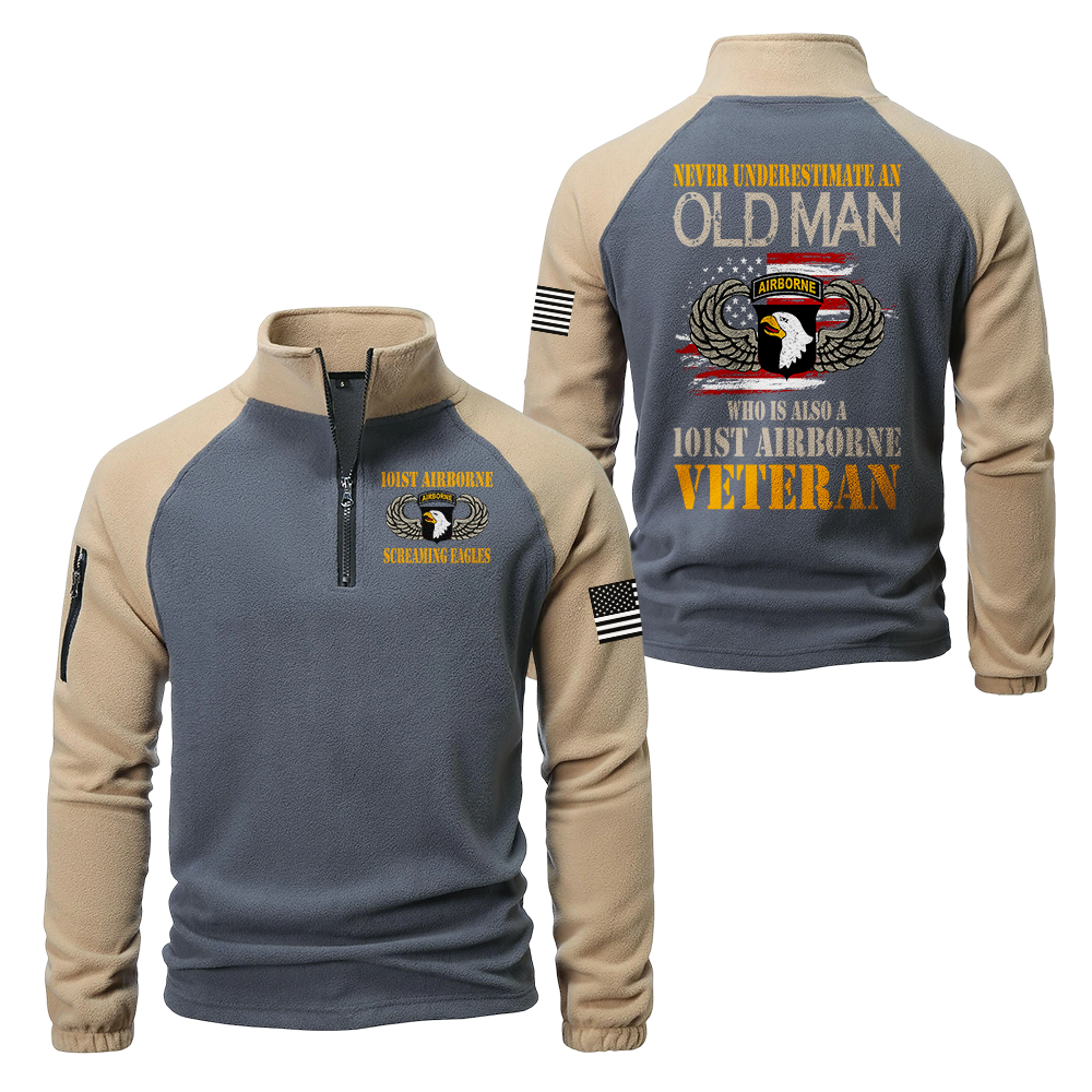 101st Airborne Division Half-Zip Raglan Sweatshirt