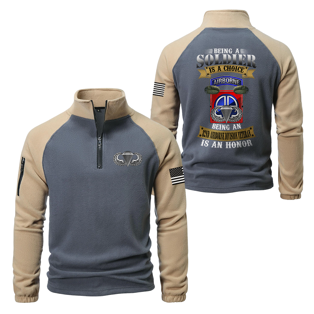 82nd Airborne Division Half-Zip Raglan Sweatshirt