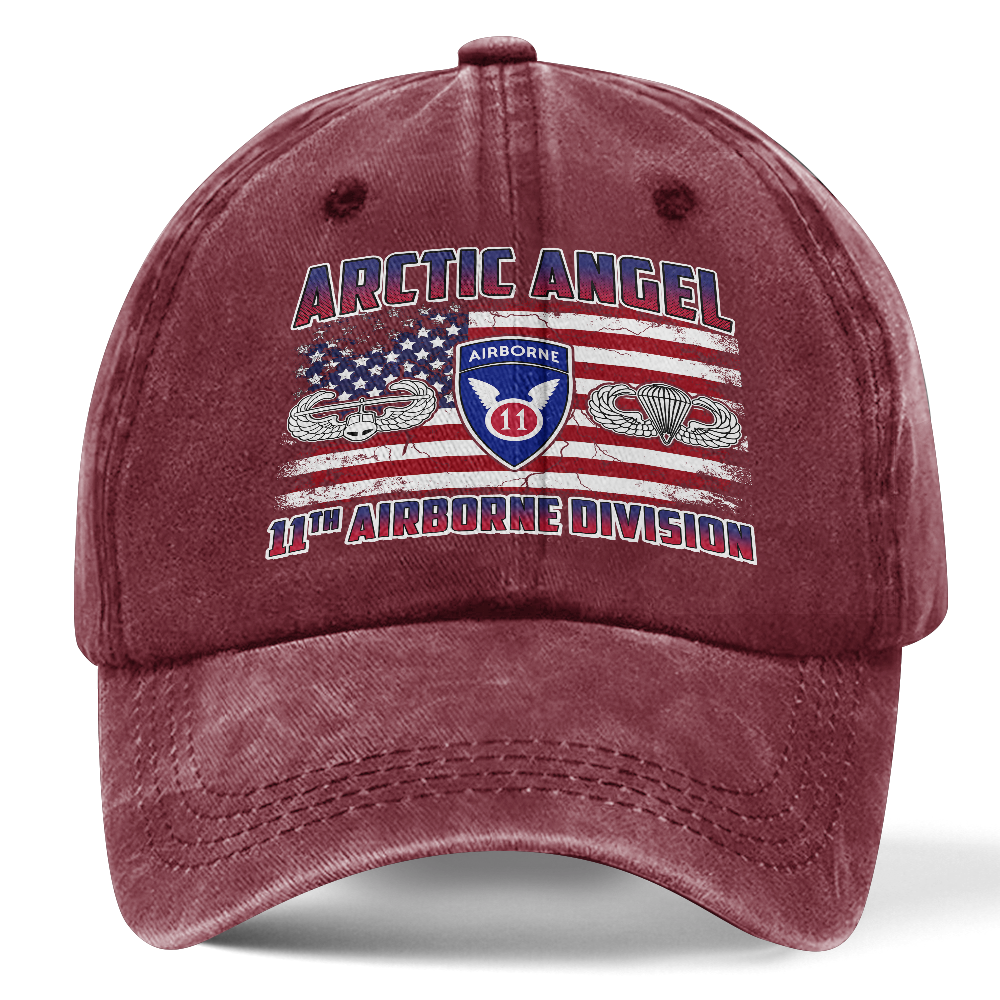 Personalizable 11th Airborne Division Washed Cap