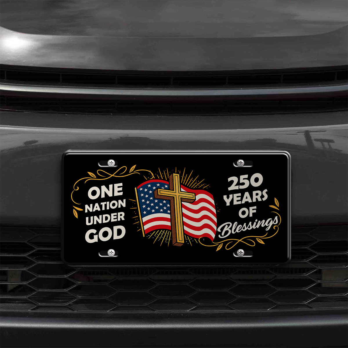 America 250 Years of Freedom Aluminum License Plate