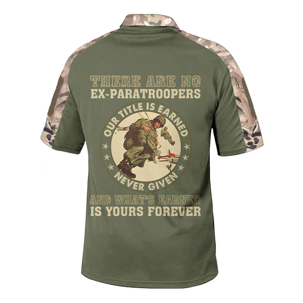 There's No Ex-Paratroopers Tactical Polo Shirt