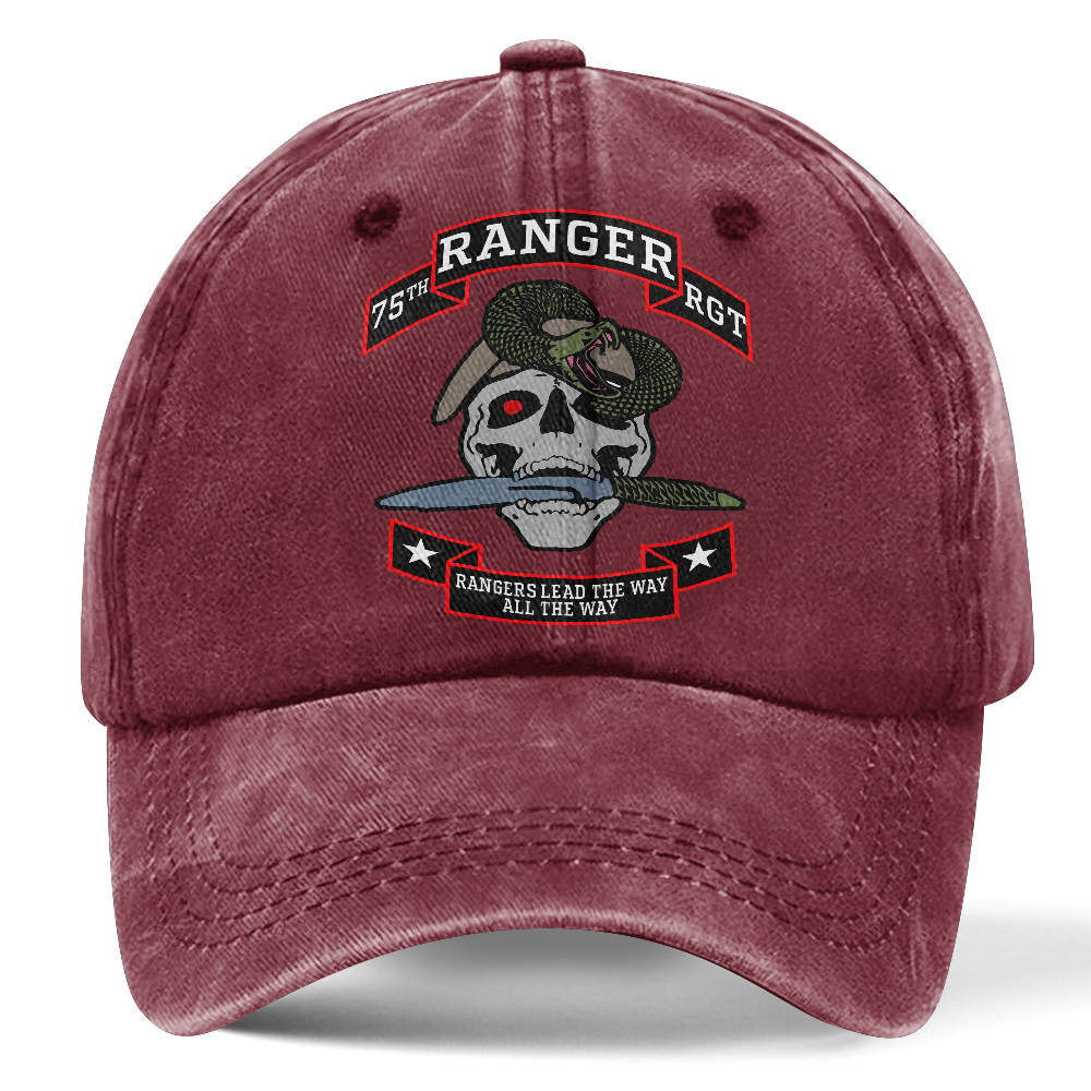Personalizable Rangers Lead The Way Washed Cap