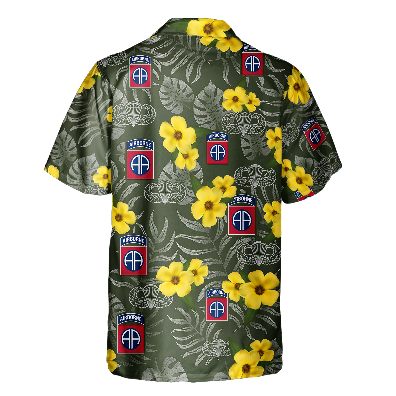 Airborne Tropical Flower Cuban Shirt