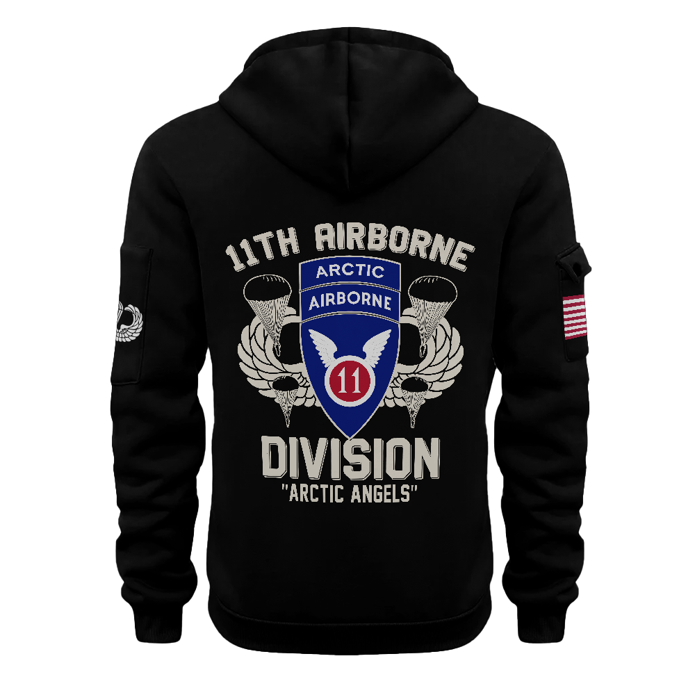 11th Airborne Division Quarter Zip Hoodie