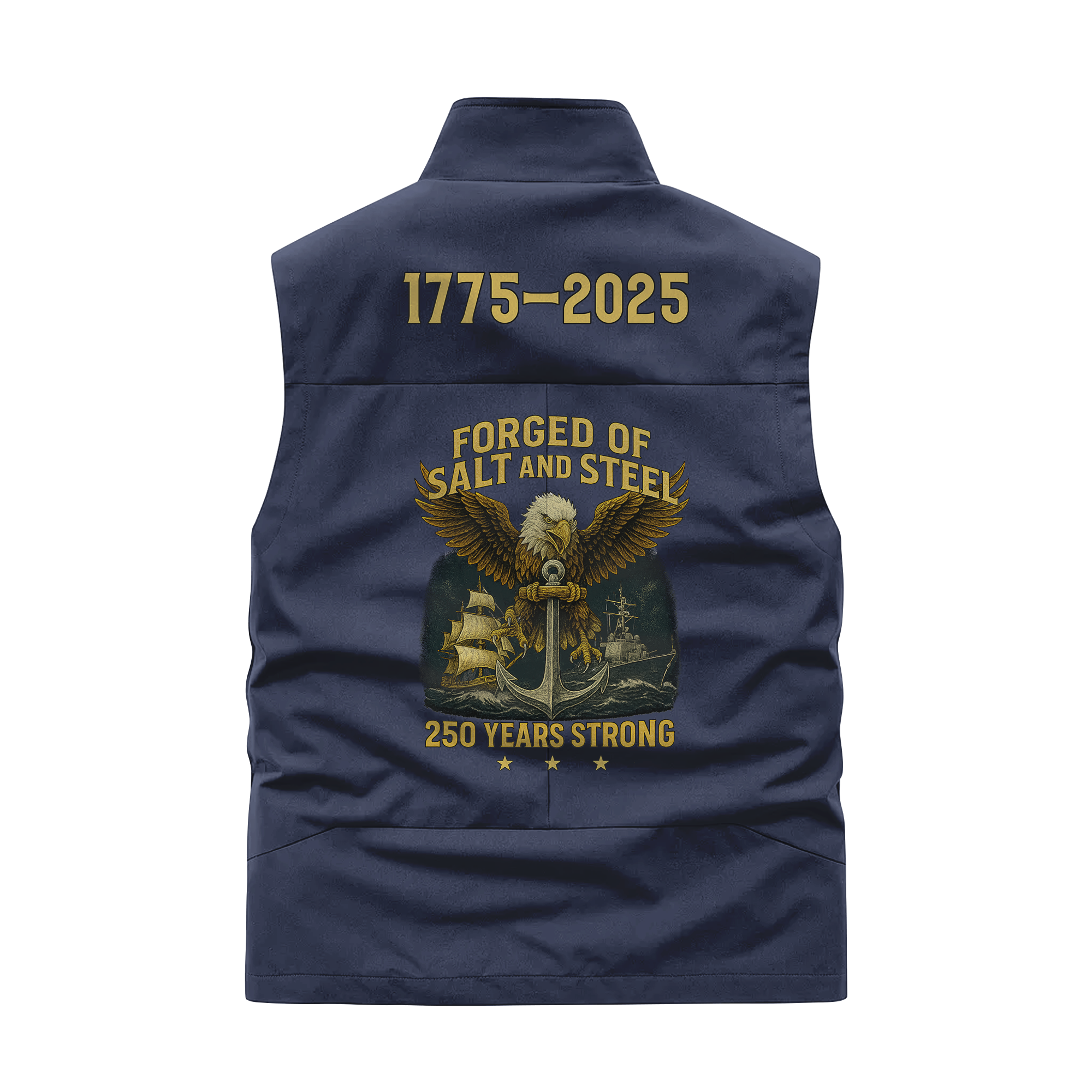 Navy 250th Anniversary Pocket Vest