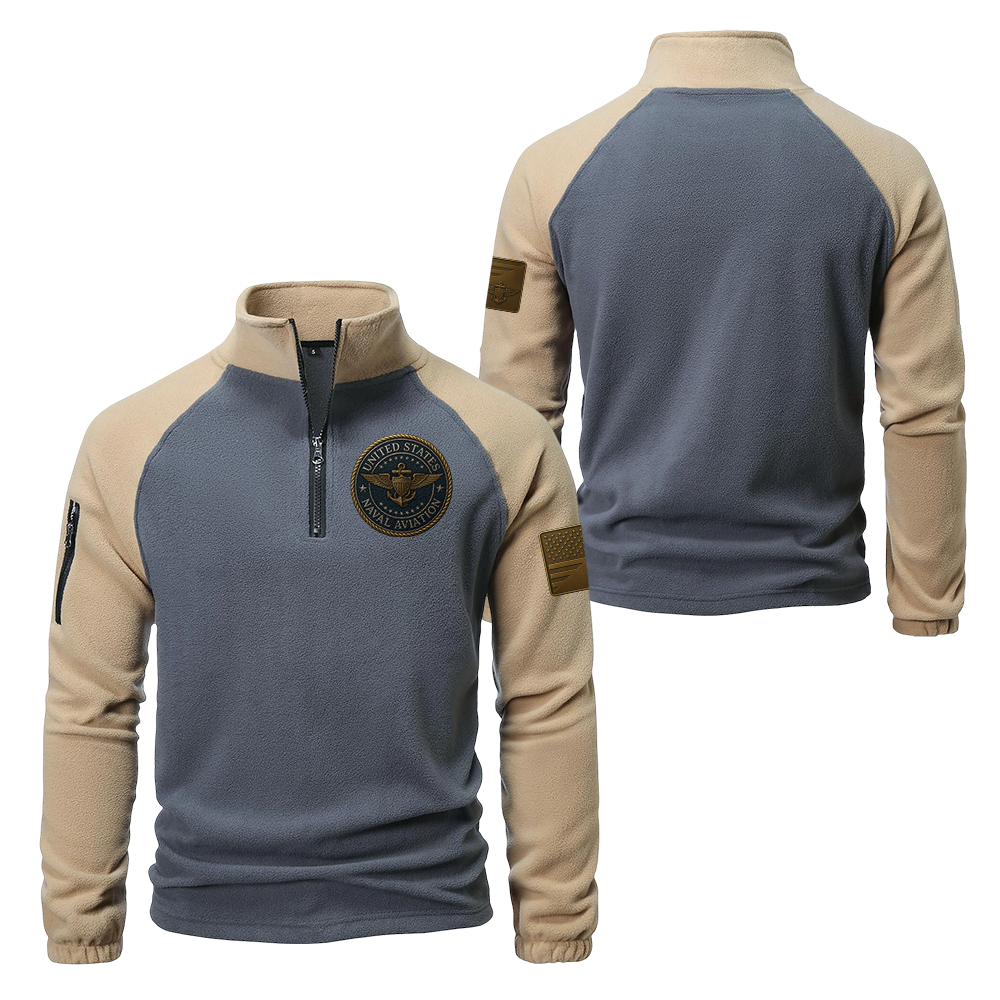 Naval Aviation Half-Zip Raglan Sweatshirt