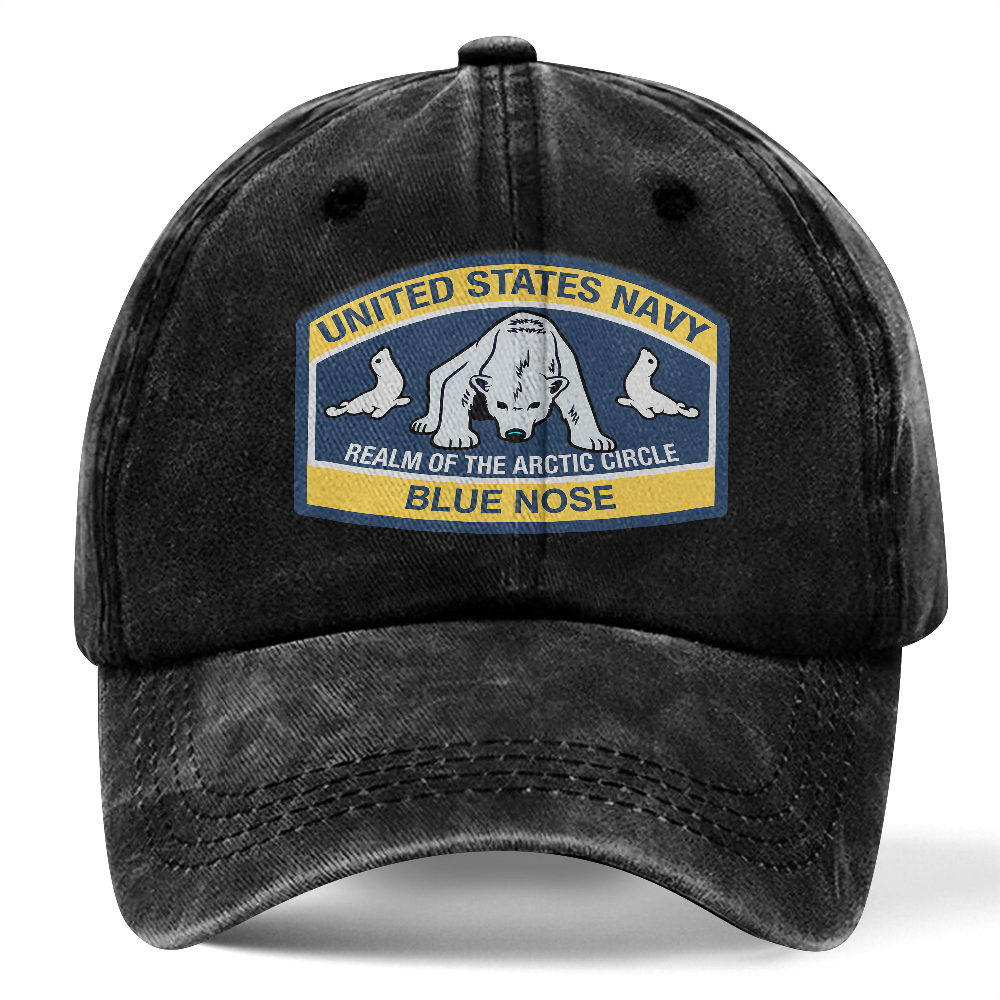 Personalizable Blue Nose Washed Cap