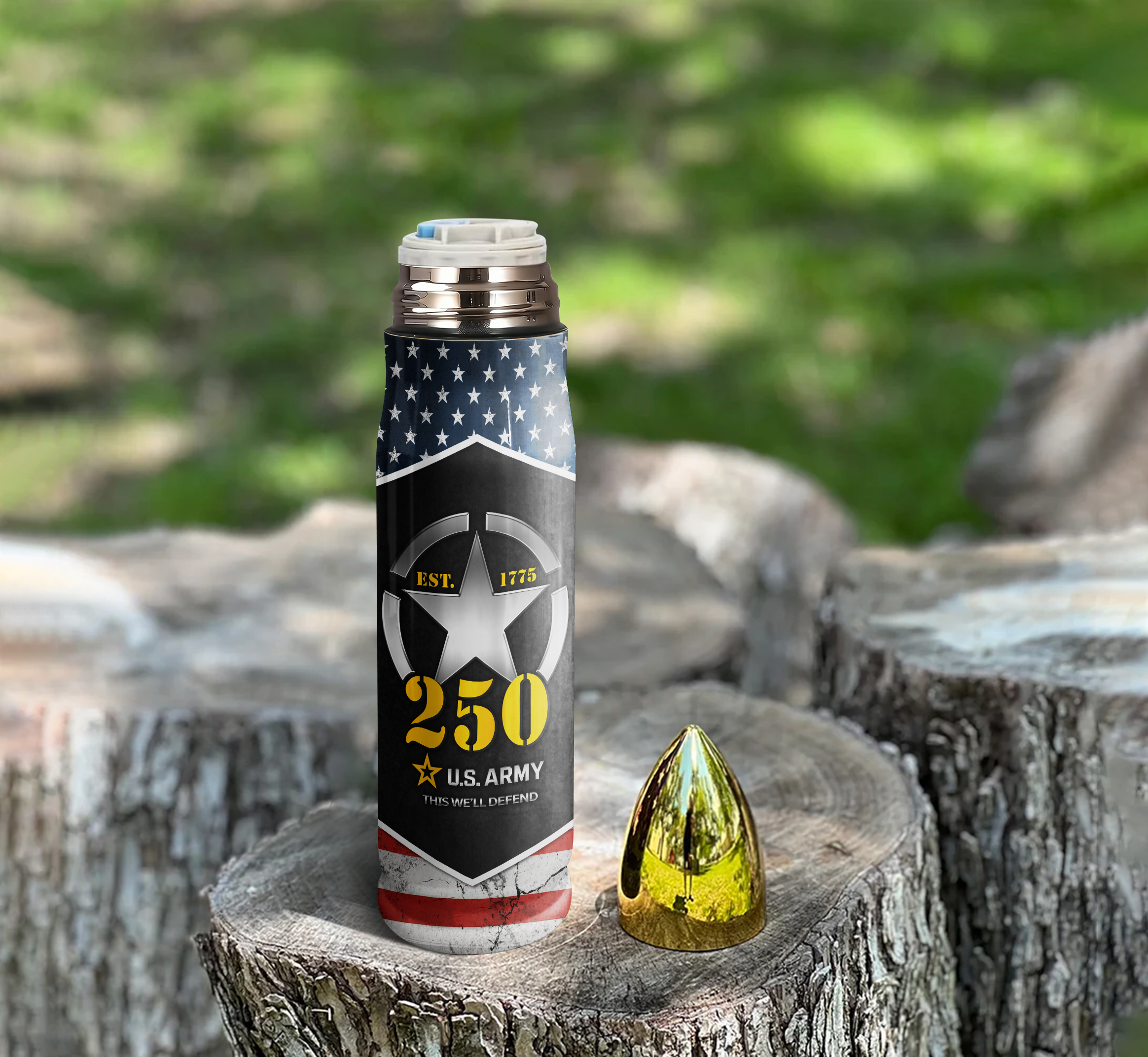 Army 250th Anniversary Bullet Tumbler