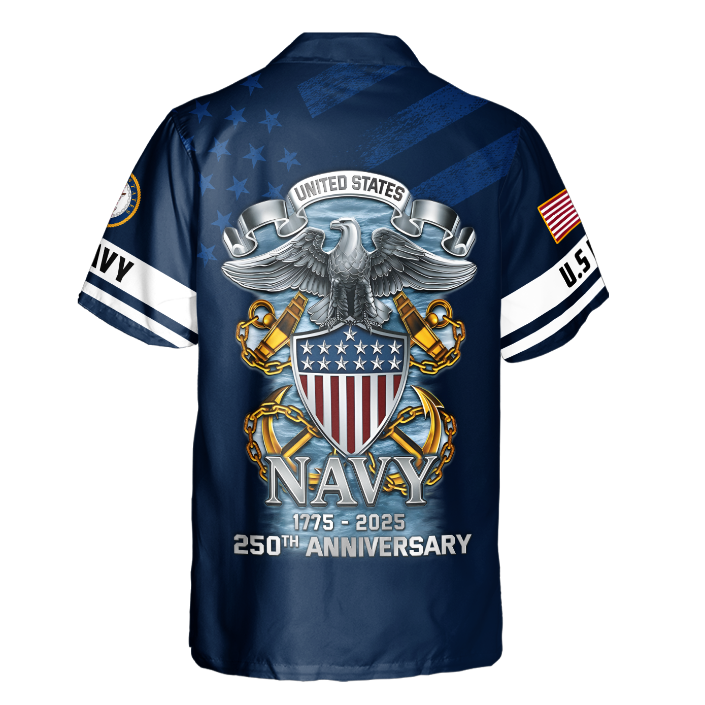 Navy 250th Anniversary Cuban Shirt