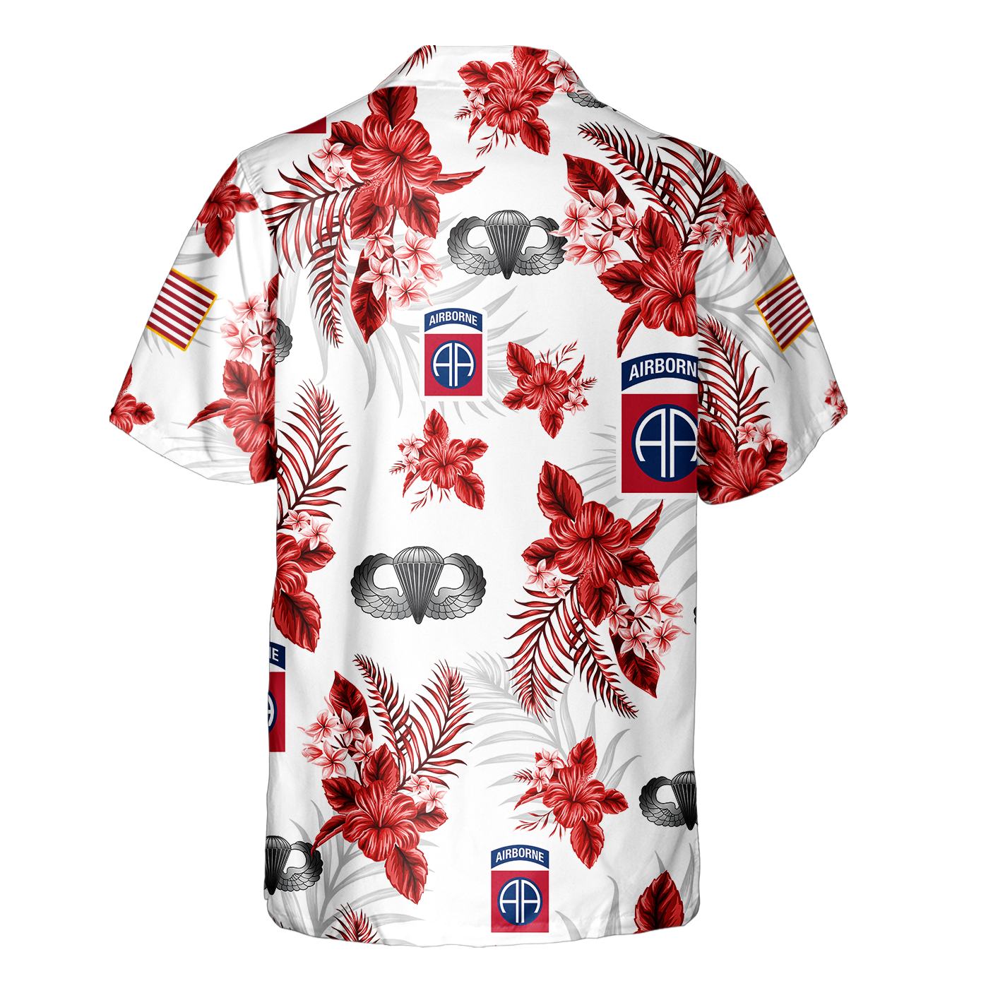 Airborne Tropical Flower Cuban Shirt