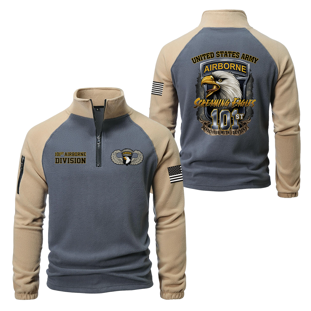 101st Airborne Division Half-Zip Raglan Sweatshirt