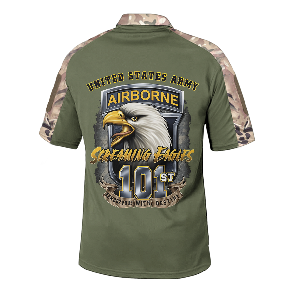 101st Airborne Screaming Eagles Tactical Polo Shirt