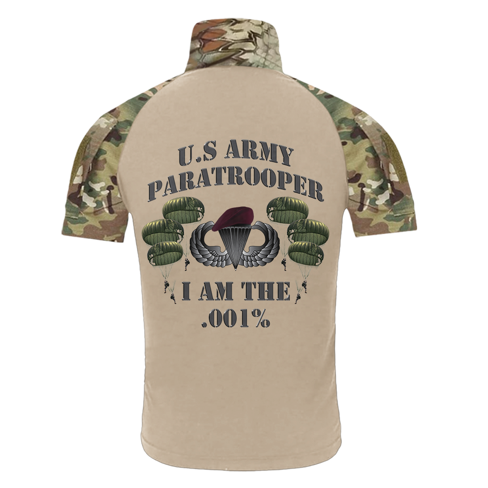 Army Paratrooper I AM The .001% Tactical Polo Shirt