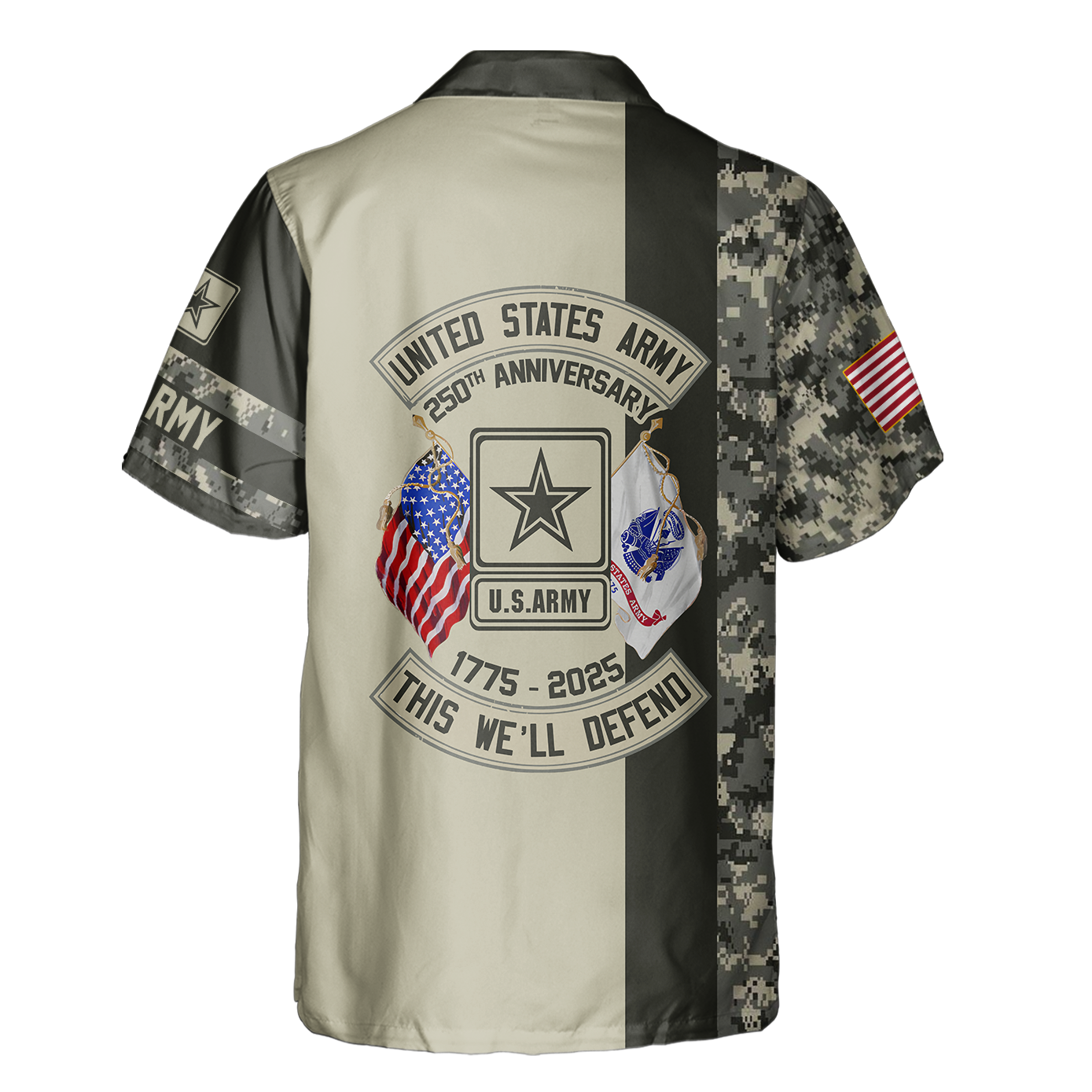 Army 250th Anniversary Cuban Shirt