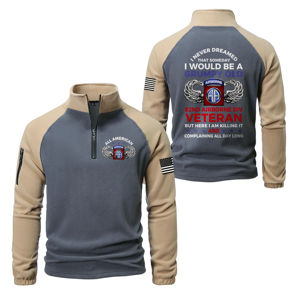 82nd Airborne Division Half-Zip Raglan Sweatshirt