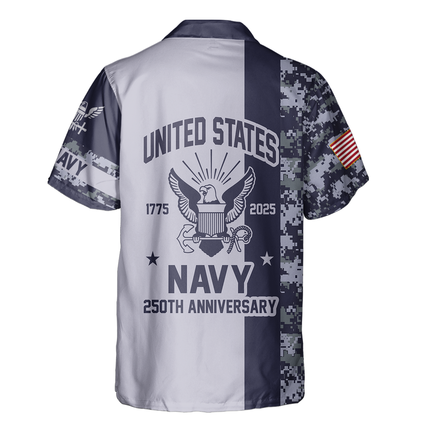 Navy 250th Anniversary Cuban Shirt