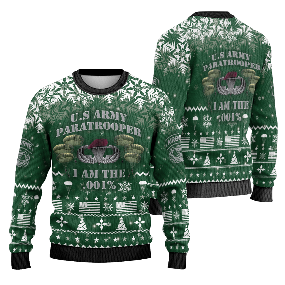Paratrooper I'm the .001% Knitted Sweatshirt