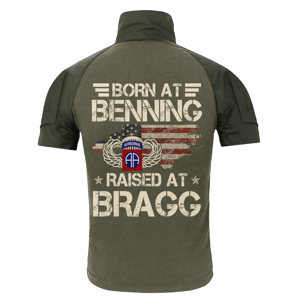Born At Benning Raised At Bragg EAP Cap & Tactical Polo Combo Bundle