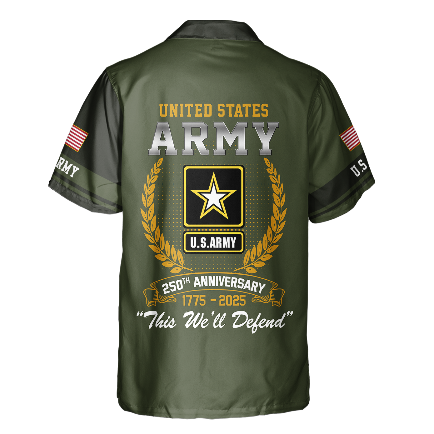 Army 250th Anniversary Cuban Shirt